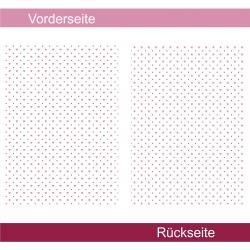 Sterne Herzen himbeer altrosa - Designpapier